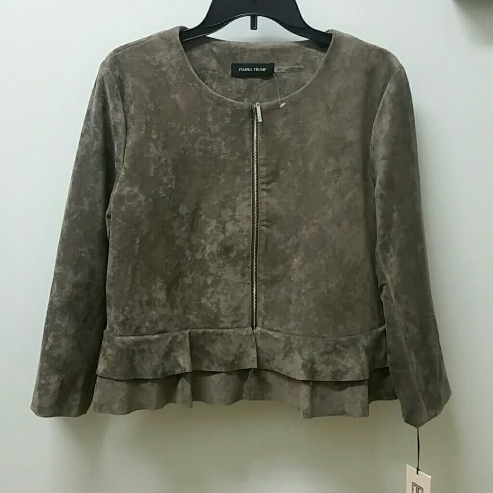 NWT Ivanka Trump Size L "htj" Zipper Jacket